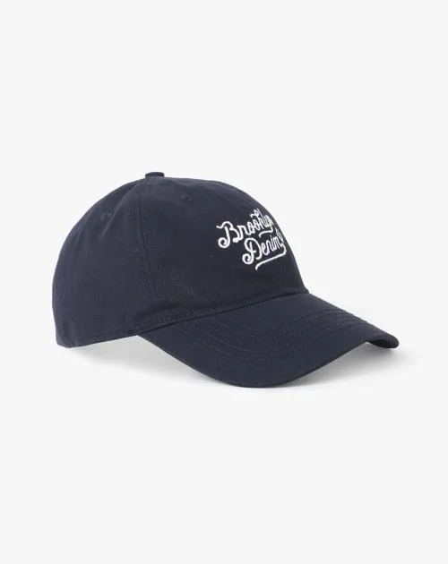 Embroidered Baseball Cap with Tuck Strap Closure