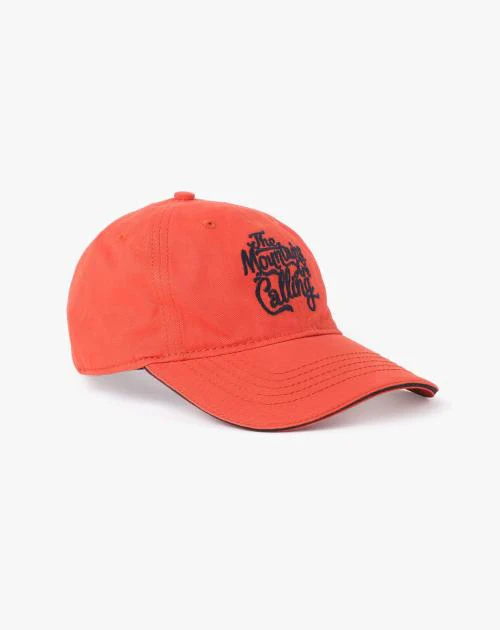 Embroidered Baseball Cap with Tuck Strap Closure