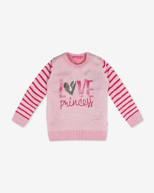 Typographic Print Crew-Neck Sweater