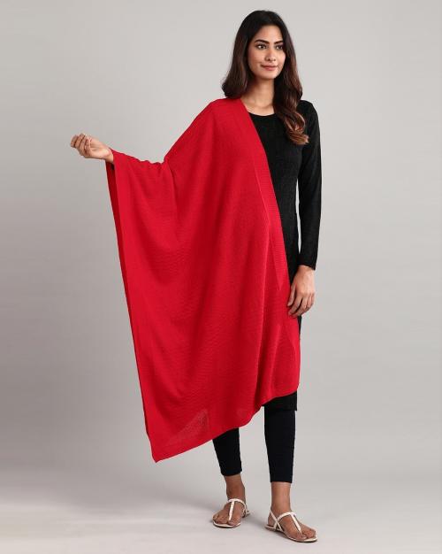 Textured Dupatta with Ribbed Edges JioMart