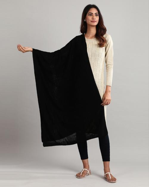 Buy Textured Dupatta with Ribbed Edges Online at Best Prices in India