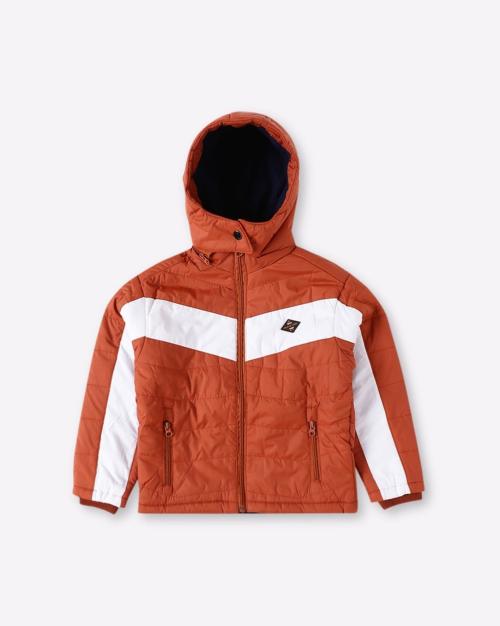 Buy Quilted ZipFront Jacket with Hood Online at Best Prices in India