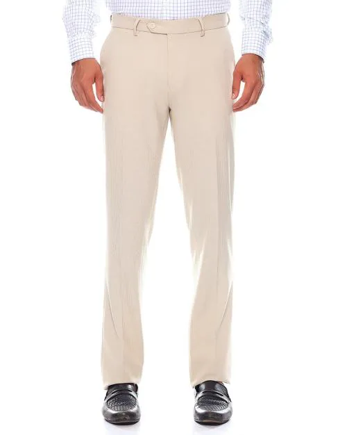 Slim Fit Flat Front Trousers