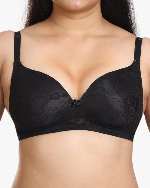 Heavily Padded Lace Push-Up Bra