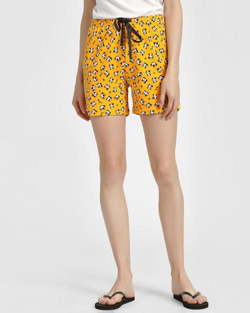 Printed Shorts with Drawstring Waist