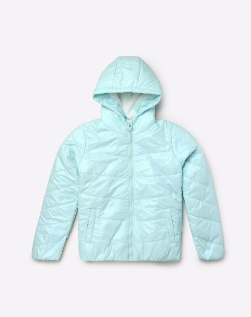 Puffer Zip-Front Hoodie