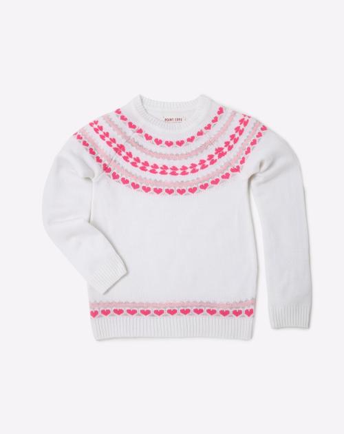 Intarsia Engineered Sweater