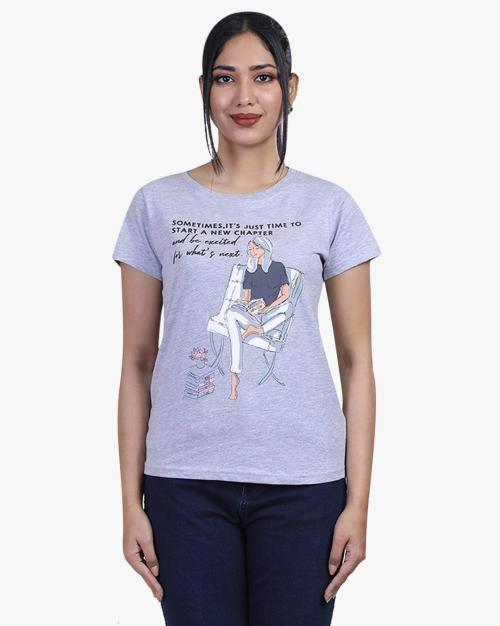 Graphic Print Crew-Neck T-shirt