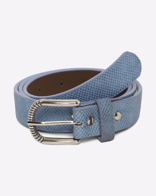 Snake-Embossed Belt