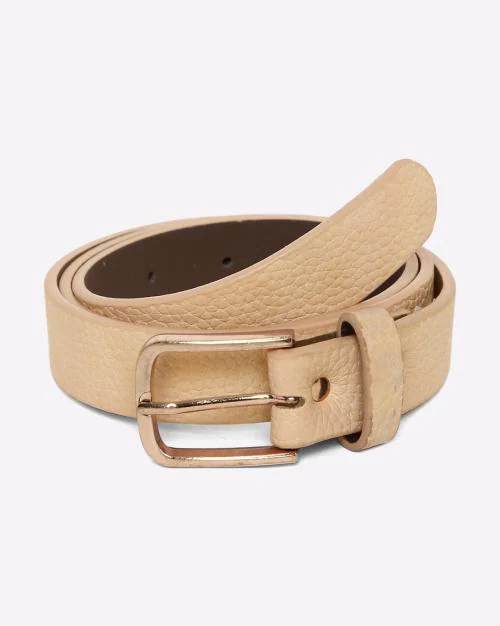 Belt with Metal Buckle Closure