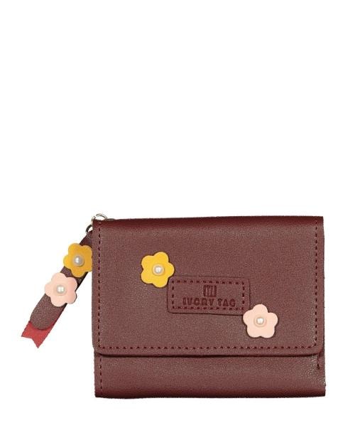 Tri-Fold Wallet with Snap-Button Closure