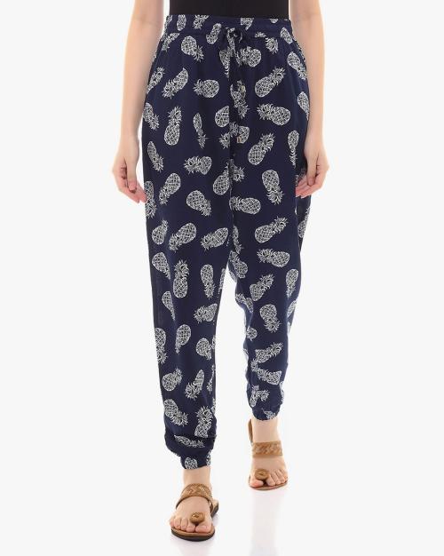 Printed Cuffed Pants