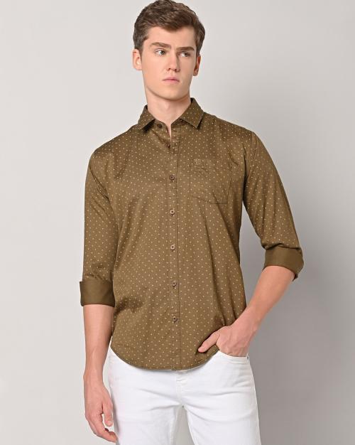Men Printed Slim Fit Shirt