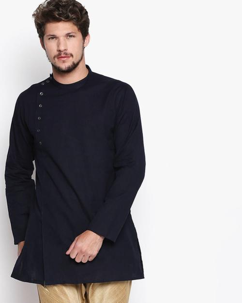 Straight Kurta with Button Placket