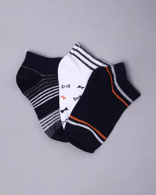 Pack of 3 Anti-Microbial Finish Non-Terry Socks