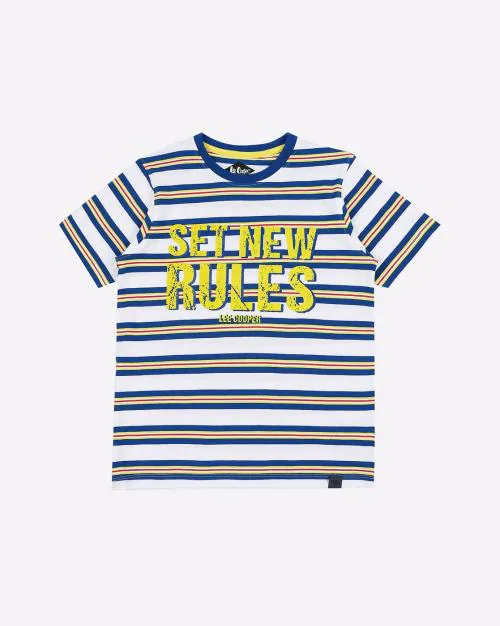Striped Slim Fit Crew-Neck T-shirt