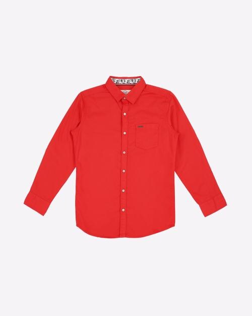 Slim Fit Shirt with Patch Pocket