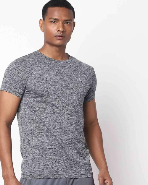 Heathered Crew-Neck T-shirt