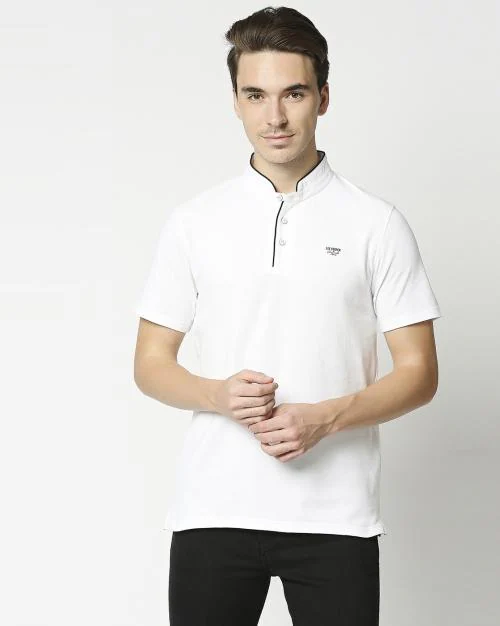 Regular Fit Polo T-Shirt with Contrast Piping