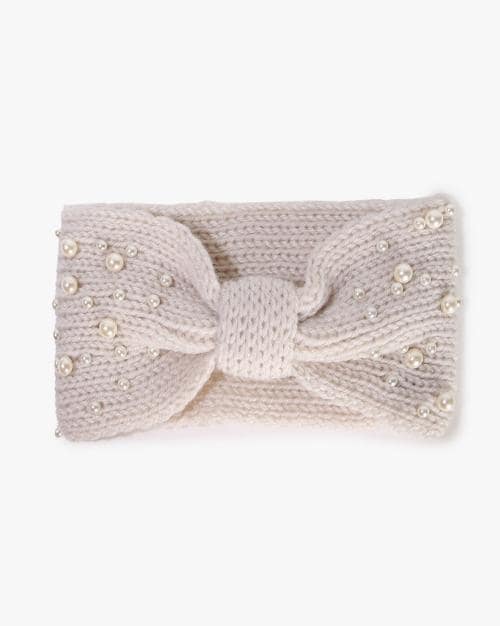 Pearl Embellished Head Wrap