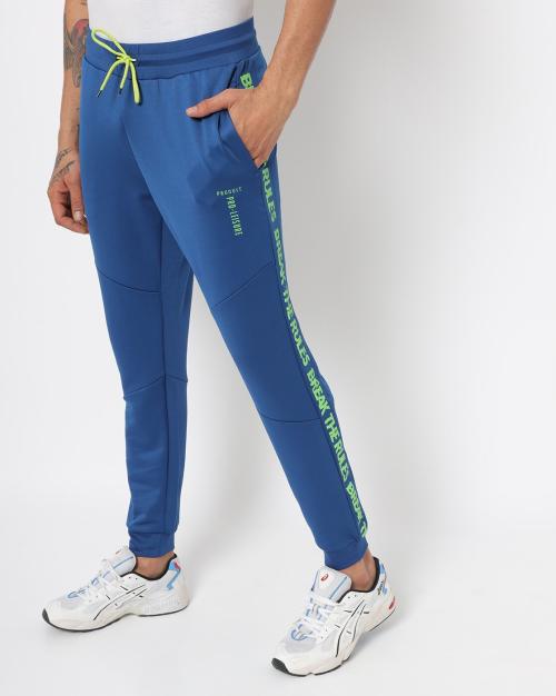 Joggers with Typographic Side Taping