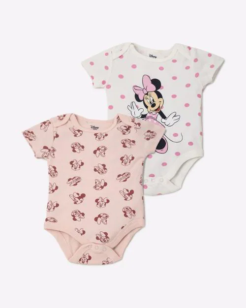 Pack of 2 Cartoon Print Rompers