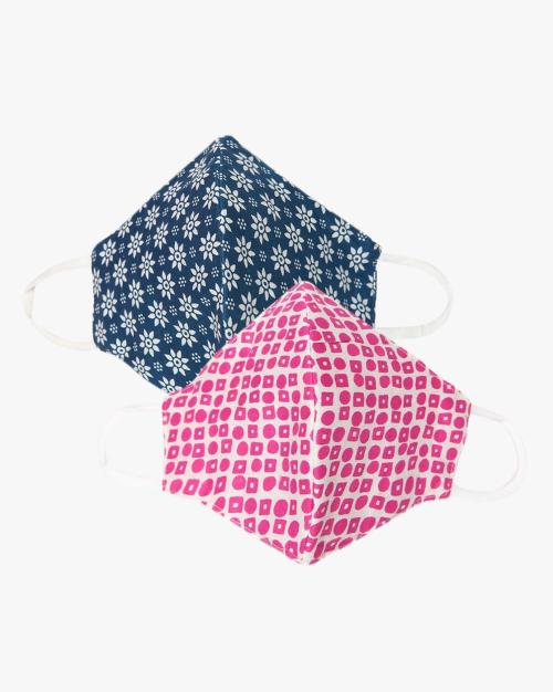 Pack of 2 Floral Print Masks