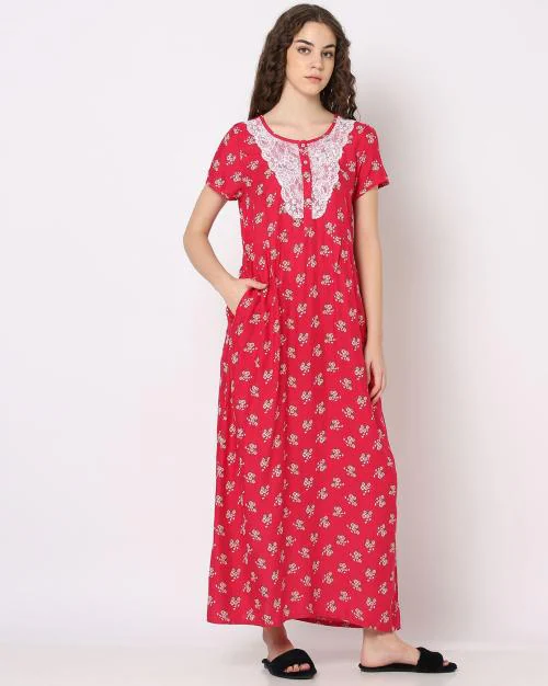 Buy Floral Print Nightie Online at Best Prices in India JioMart.