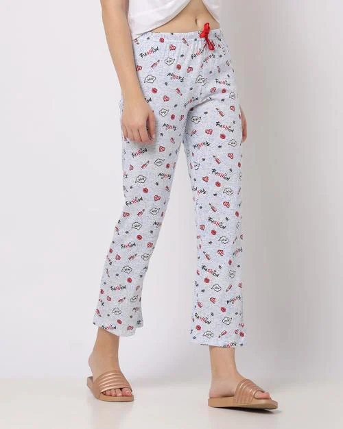 Printed Pyjamas with Elasticated Drawstring Waist