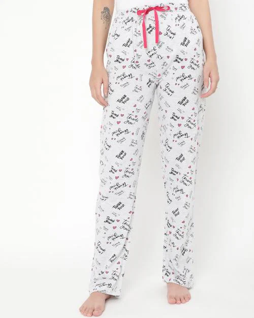 Printed Pyjamas with Elasticated Drawstring Waist