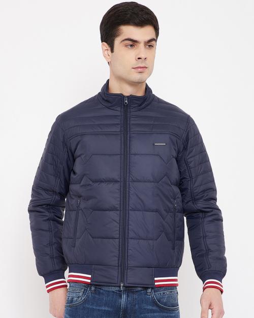 Quilted Slim Fit Bomber Jacket