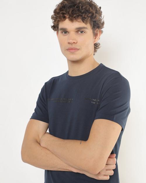 Regular Fit Printed Crew-Neck T-Shirt