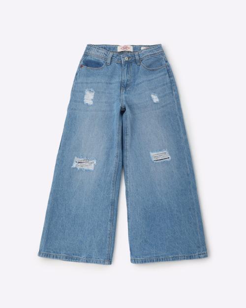 Distressed Flared Jeans