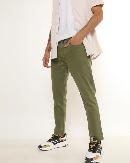 Slim Tapered Cropped Jeans