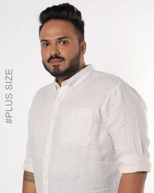 Linen Shirt with Patch Pocket