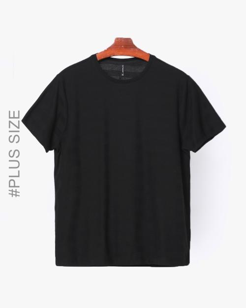 Regular Fit Jacquard Striped Crew-Neck T-Shirt
