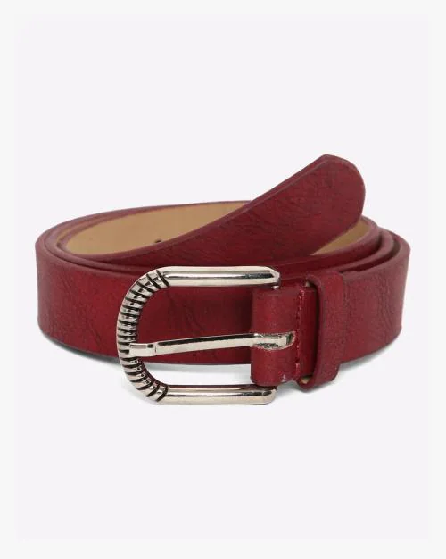 Belt with Metal Buckle Closure