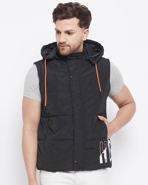 Quilted Slim Fit Hooded Jacket