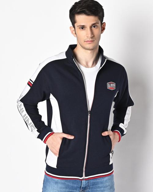 Colourblock Zip-Front Sweatshirt