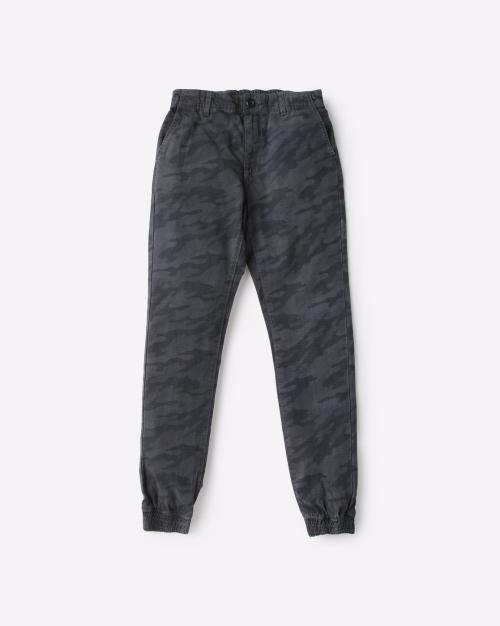 Overdyed Camo Print Cargo Pants