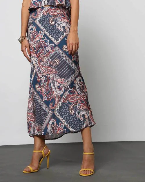 Women Printed A-line Skirt