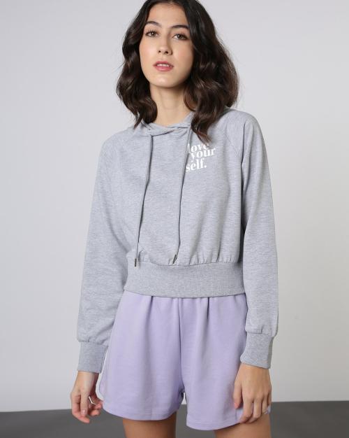 Women Heathered Hoodie