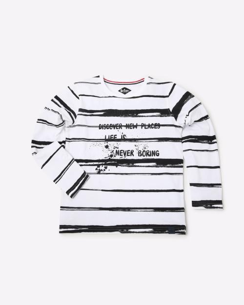Striped Crew-Neck T-shirt