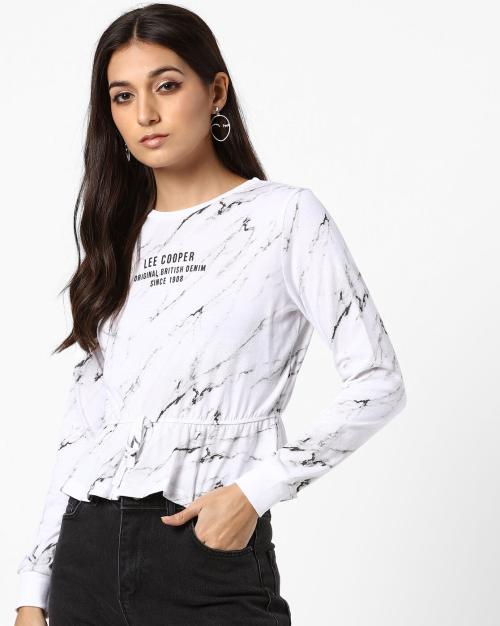 Tie & Dye Peplum Top