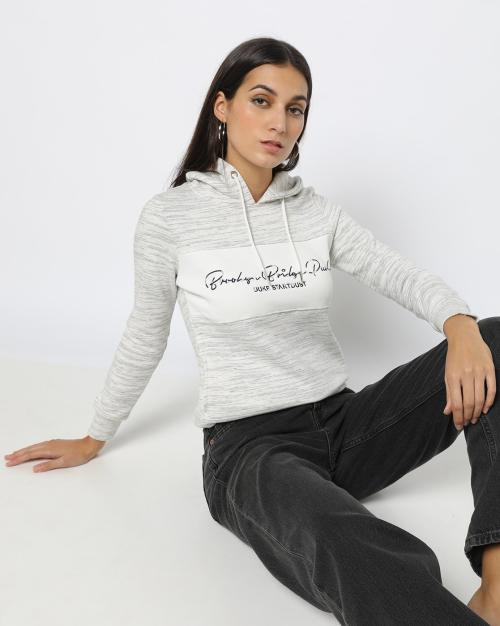 Heathered Hoodie with Insert Pockets