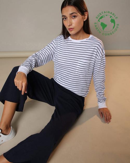 Breton Striped Organic Cotton Top