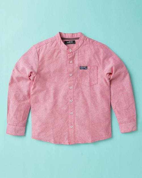 Cotton Shirt with Patch Pocket