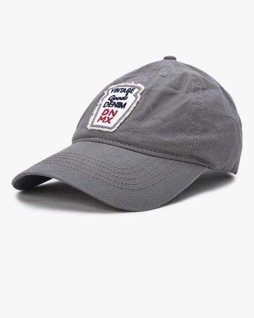 Men Baseball Cap with Text Embroidered Applique