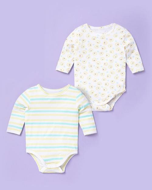 Pack of 2 Printed Bodysuits