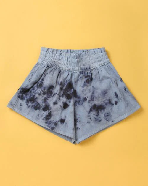 Tie & Dye Shorts with Elasticated Waist